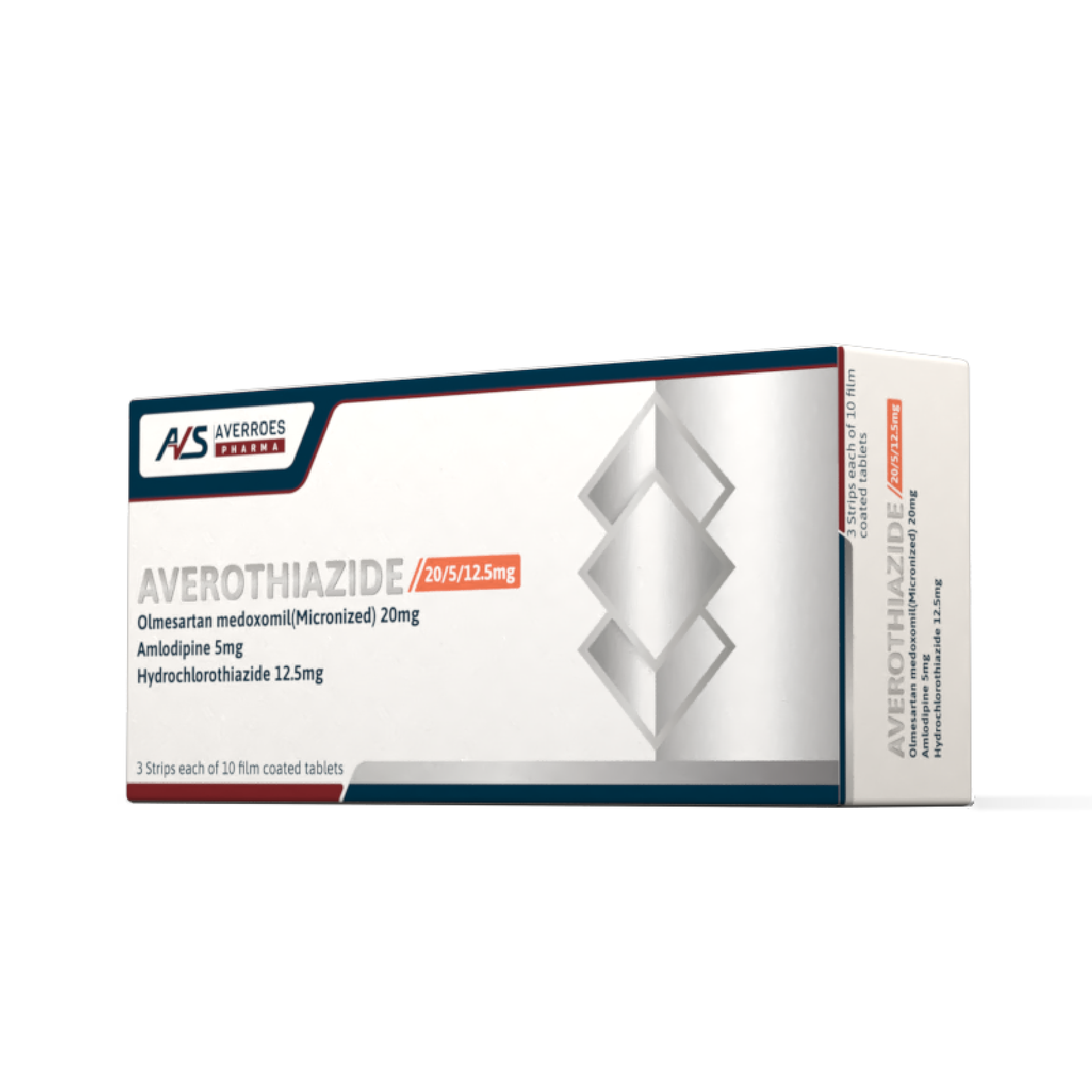 Averothiazide 5/12.5/20 mg
